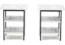 ashy white end table taylo  