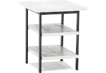 ashy white end table taylo  