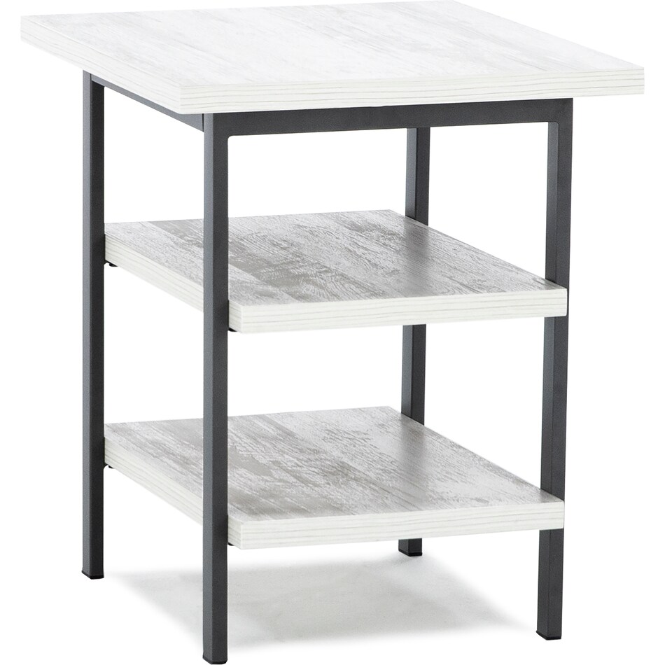 ashy white end table taylo  