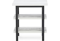 ashy white end table taylo  