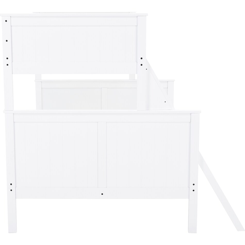 ashy white full bunk bed package tfp  