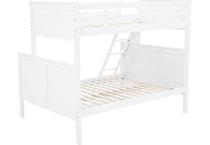 ashy white full bunk bed package tfp  