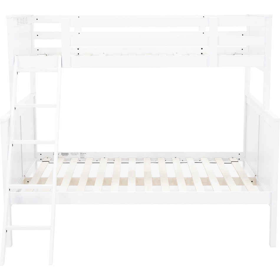 ashy white full bunk bed package tfp  