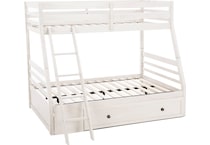ashy white full bunk bed package tfp  