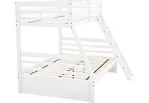 ashy white full bunk bed package tfp  