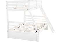 ashy white full bunk bed package tfp  
