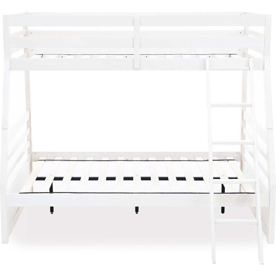 ashy white full bunk bed package tfp  