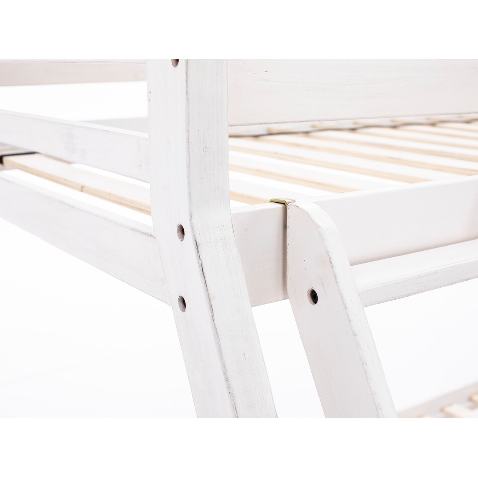 ashy white full bunk bed package tfp  