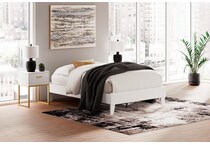 ashy white full platform rails supports lifestyle image   