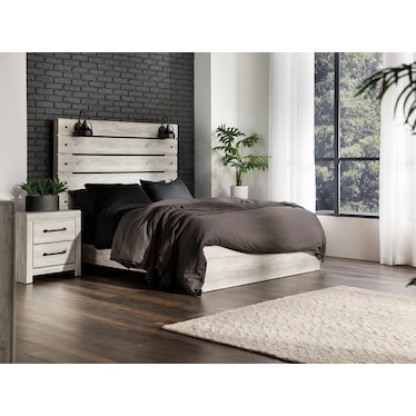 Dylan White Queen Panel Bed