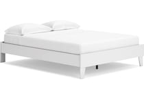 ashy white queen platform slat supports   