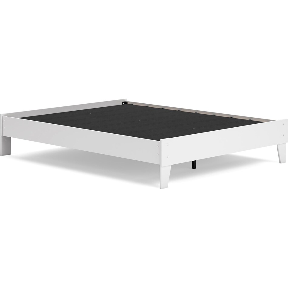 ashy white queen platform slat supports   