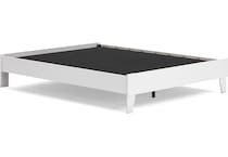 ashy white queen platform slat supports   