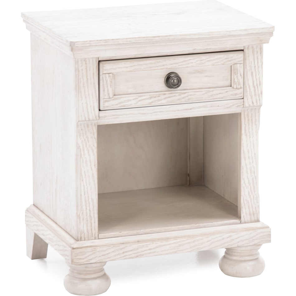 ashy white single drawer   