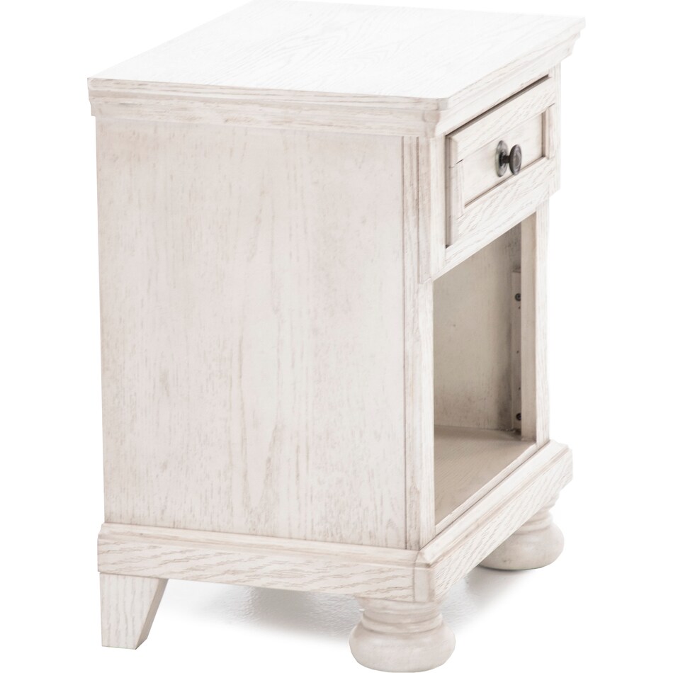ashy white single drawer   