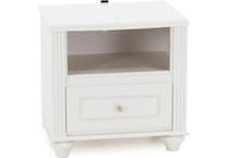 ashy white single drawer   