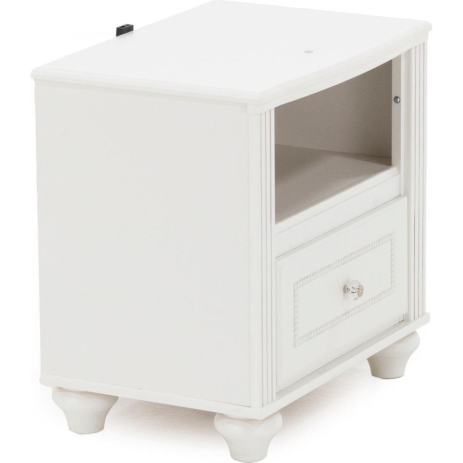 ashy white single drawer   