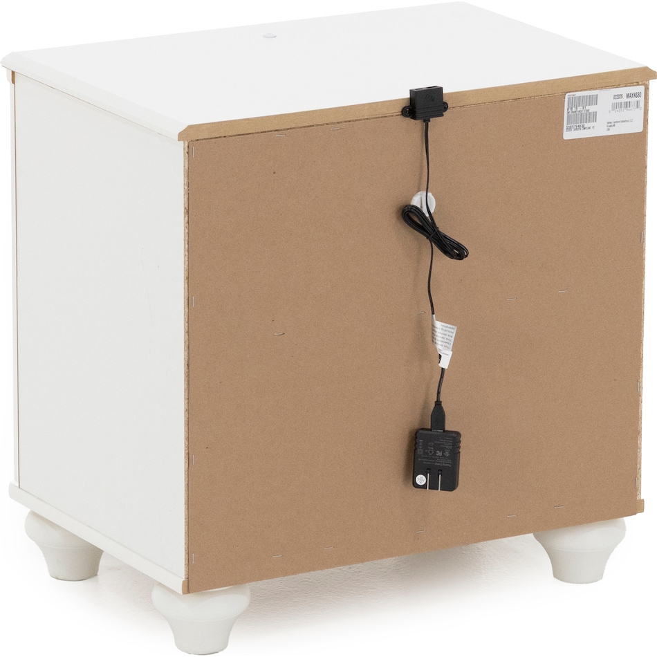 ashy white single drawer   