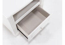 ashy white single drawer   