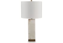 ashy white table lamp   
