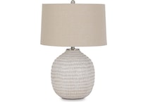 ashy white table lamp   