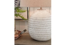 ashy white table lamp   