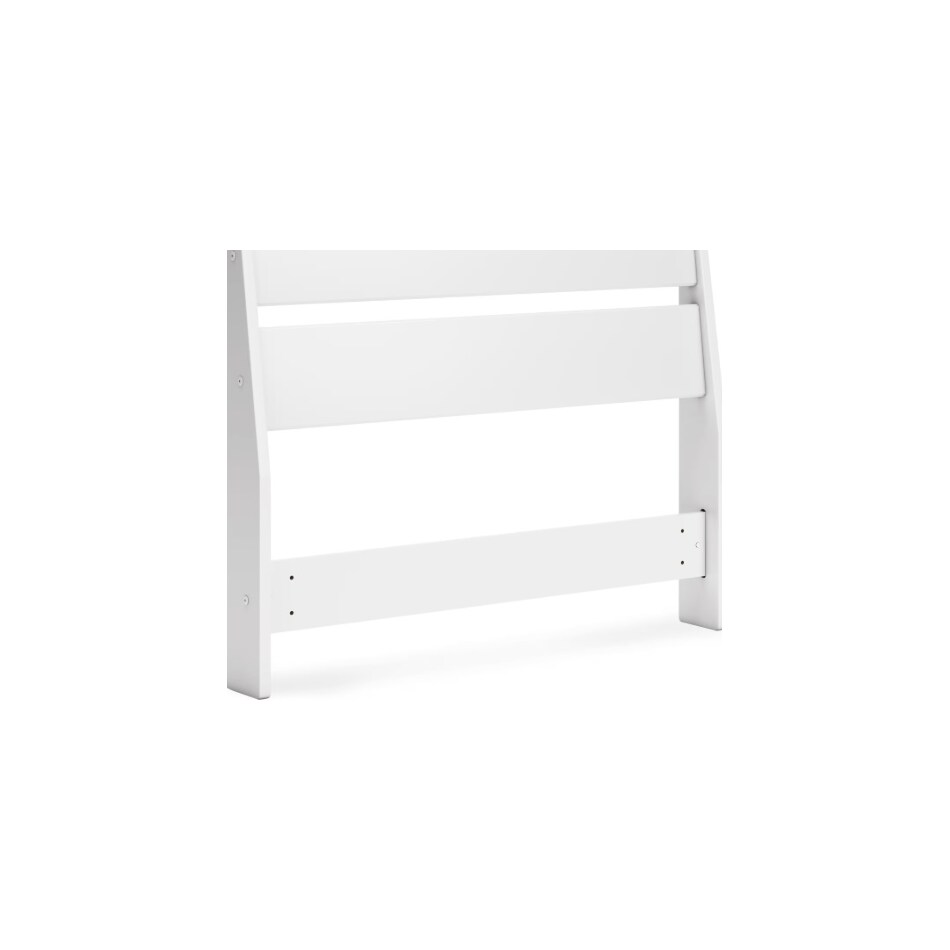 ashy white twin bed headboard   