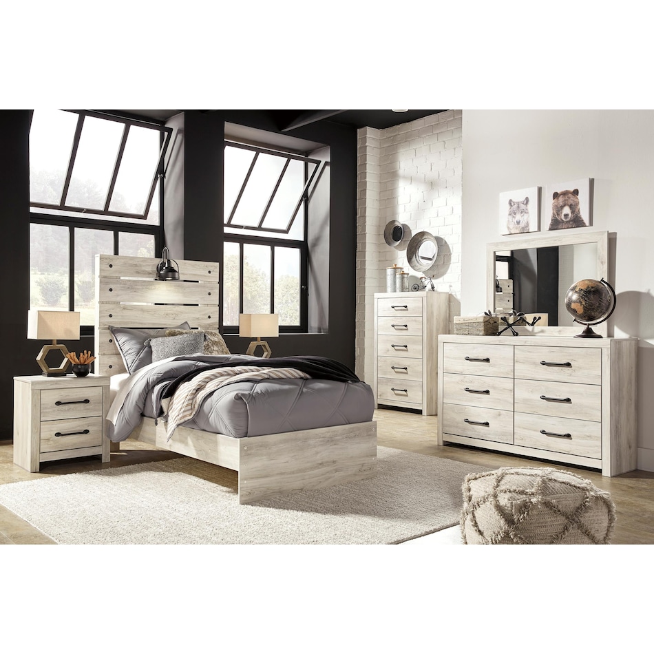 ashy white twin bed package tp  