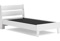 ashy white twin bed package ptp  