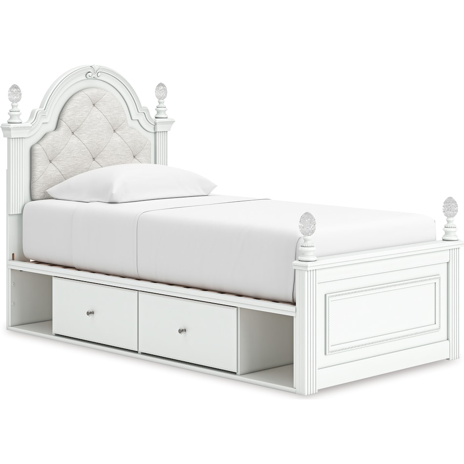 ashy white twin bed package stp  