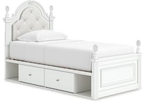 ashy white twin bed package stp  