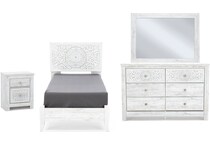 ashy white twin bed package tp  