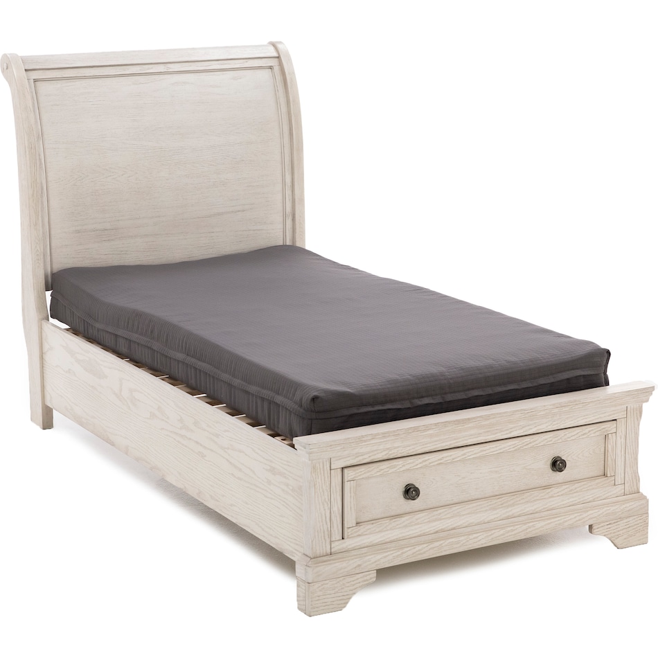 ashy white twin bed package tpk  