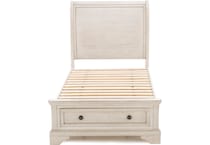 ashy white twin bed package tpk  