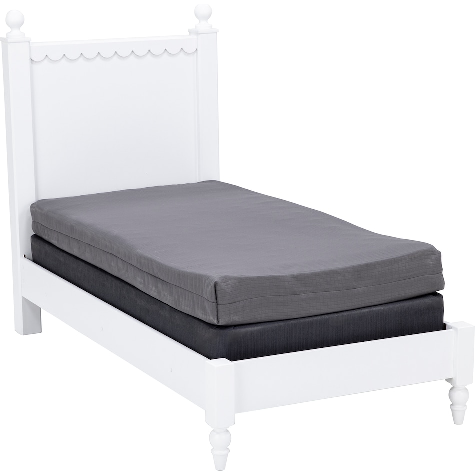 ashy white twin bed package tpk  