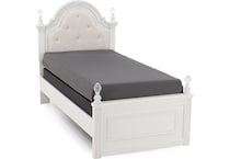 ashy white twin bed package utp  