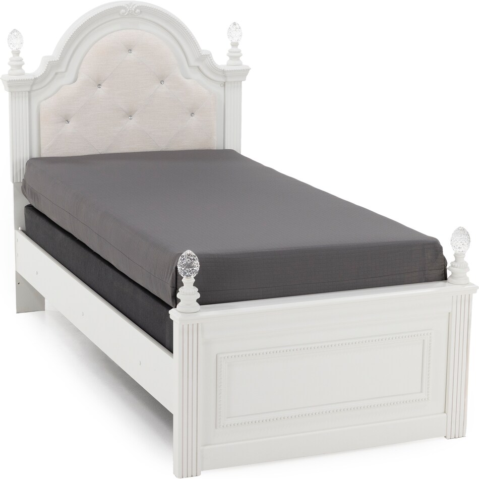 ashy white twin bed package utp  