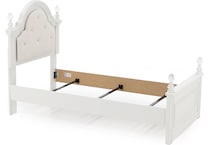 ashy white twin bed package utp  