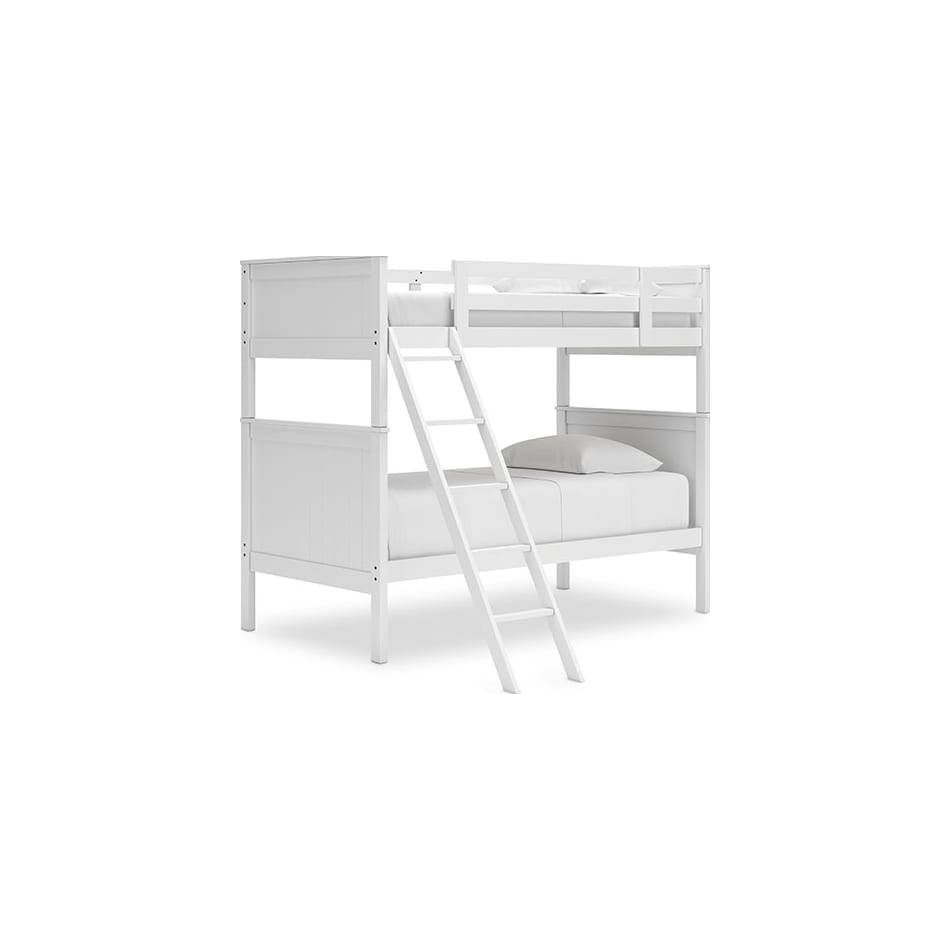 ashy white twin bunk bed package ttp  