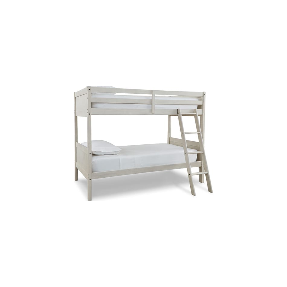 ashy white twin bunk bed package ttp  