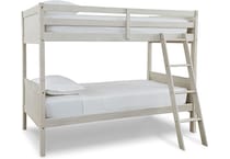 ashy white twin bunk bed package ttp  