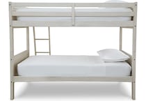 ashy white twin bunk bed package ttp  