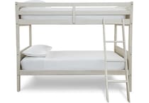 ashy white twin bunk bed package ttp  