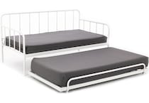 ashy white twin daybed p  