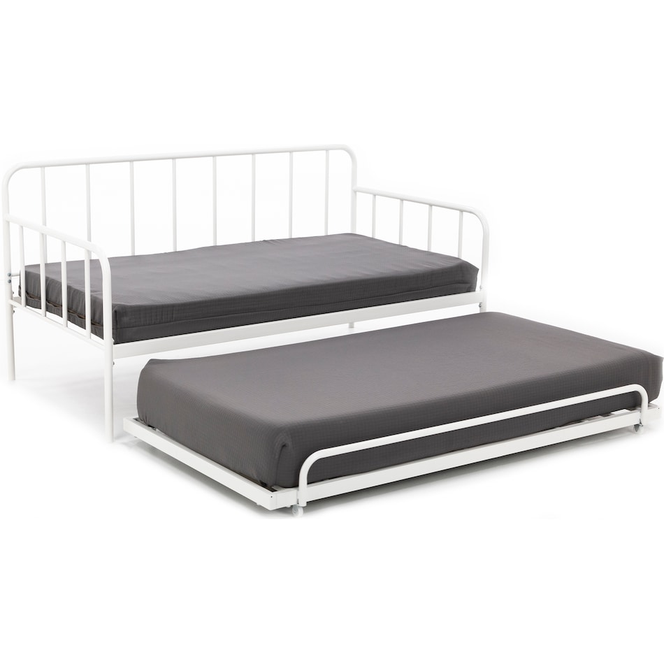 ashy white twin daybed p  