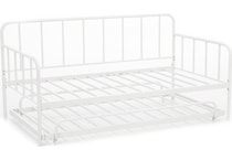 ashy white twin daybed p  