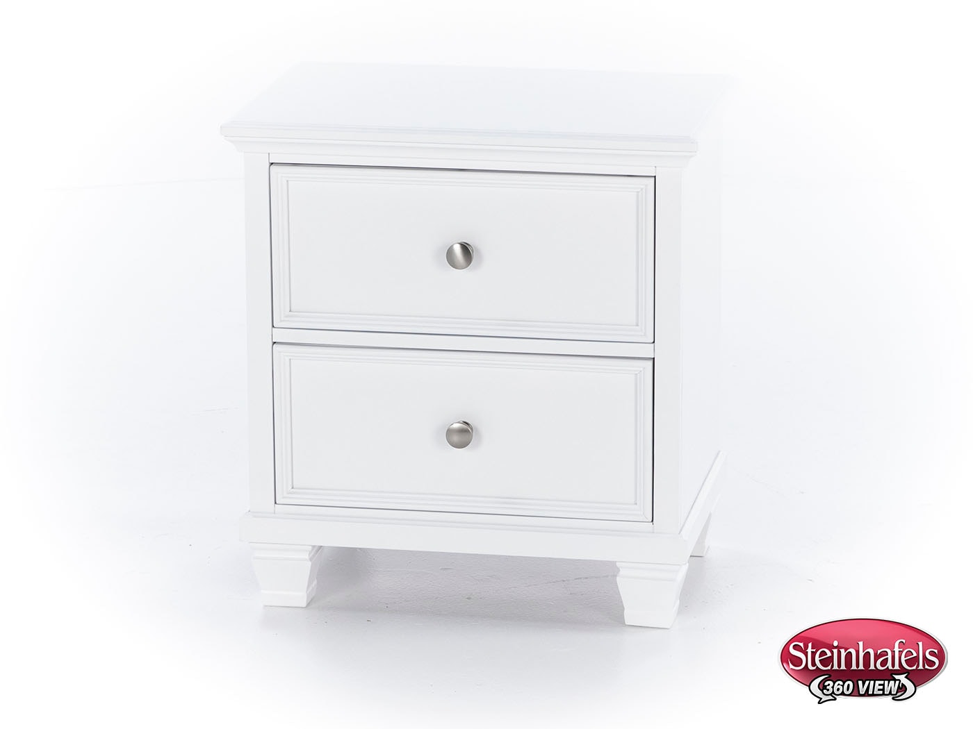 ashy white two drawer  image   
