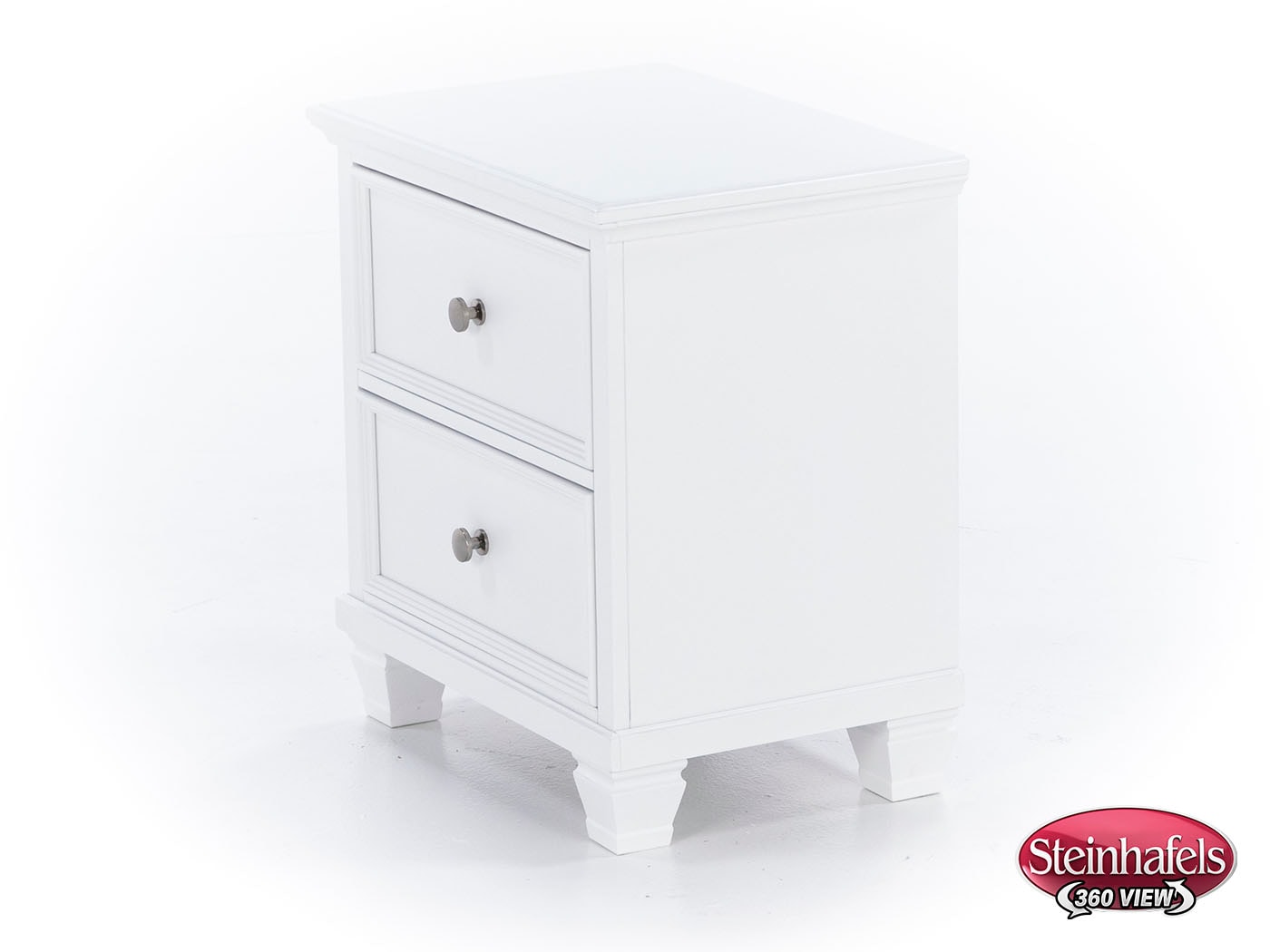 ashy white two drawer  image   