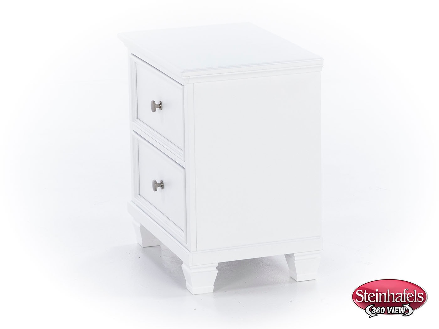 ashy white two drawer  image   