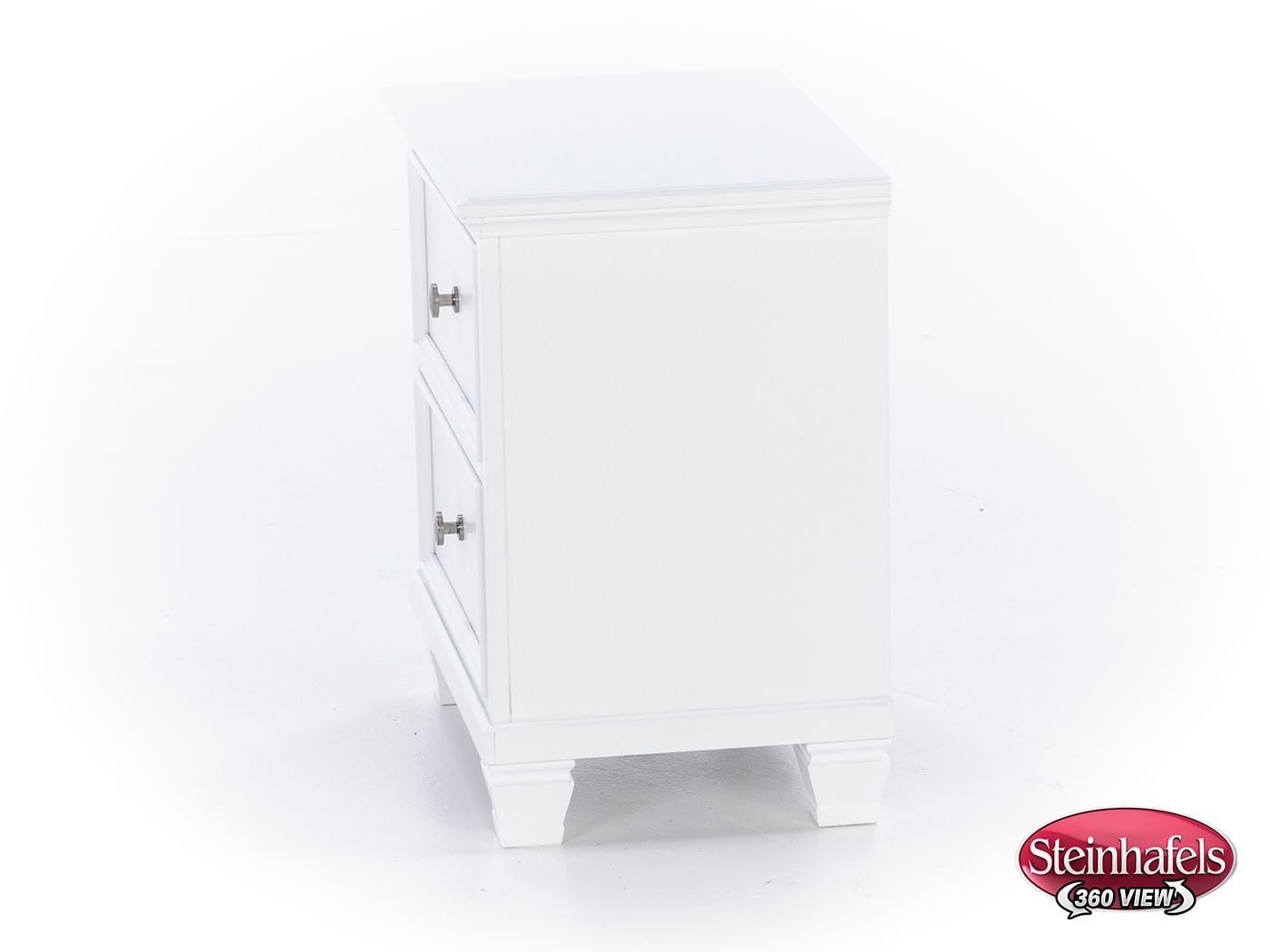 ashy white two drawer  image   